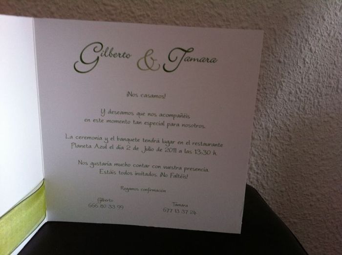 la invitación