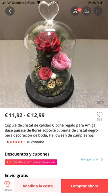 Cúpula para el ramo de novia 1