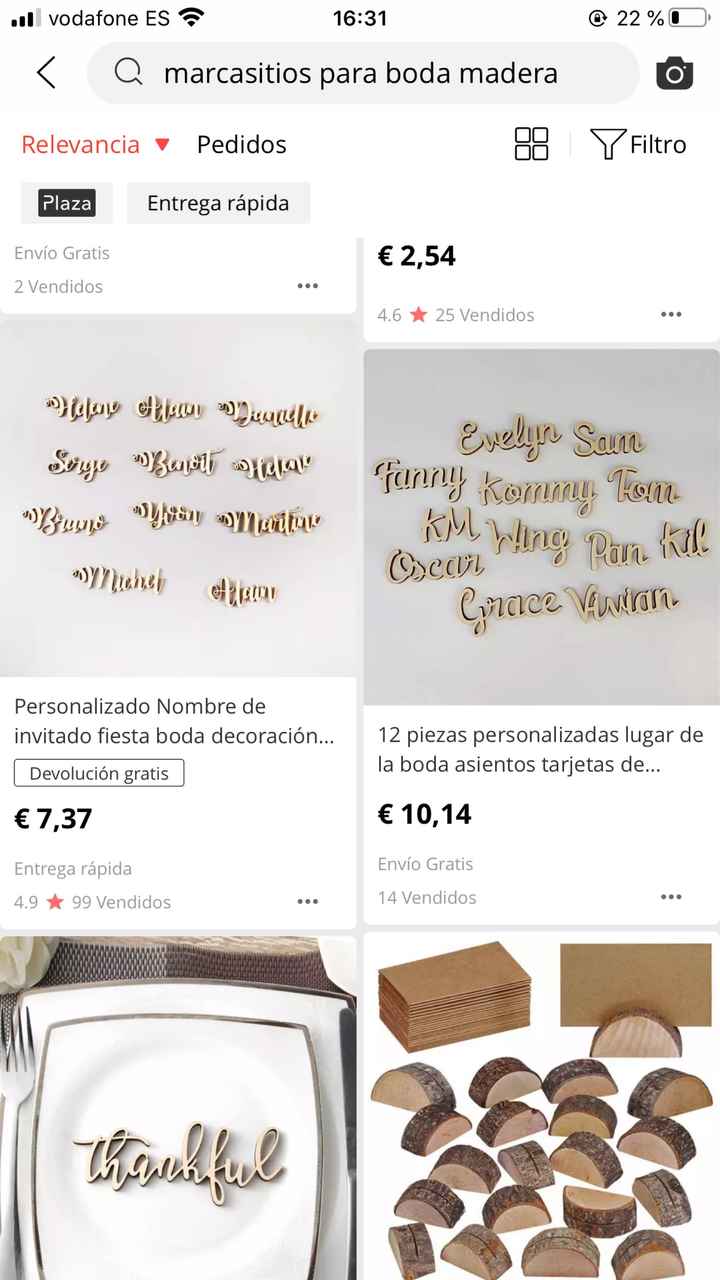 Marca sitios de madera - 1