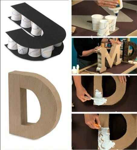 Letras de madera grandes iluminadas - 1