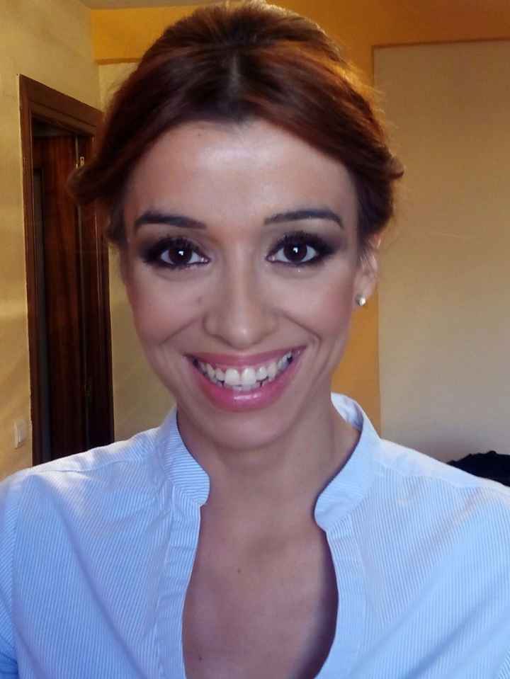 Mi prueba de maquillaje y peinado