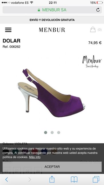 Zapatos purpura o morados - 1