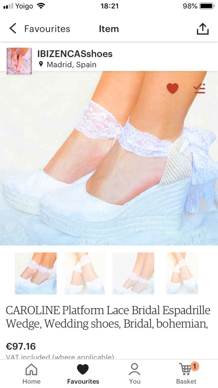 Zapatos ... como un verdarera novia Española - 1