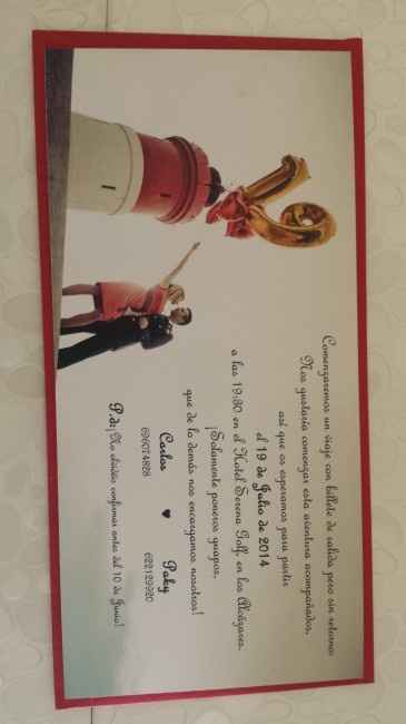 Invitaciones originales - 1