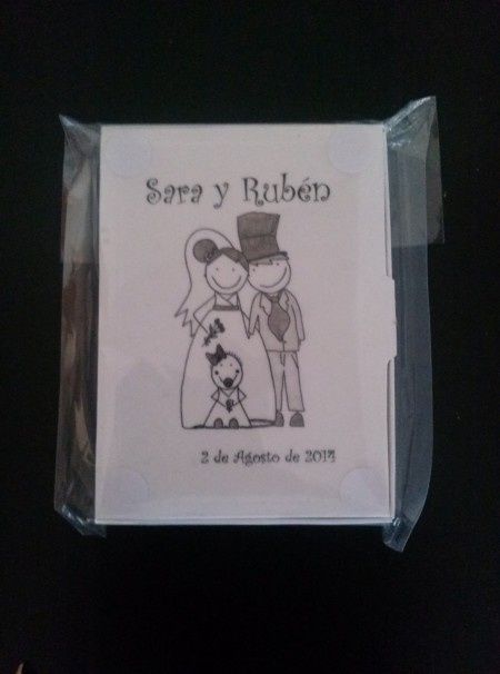 portada invitación con bolsita