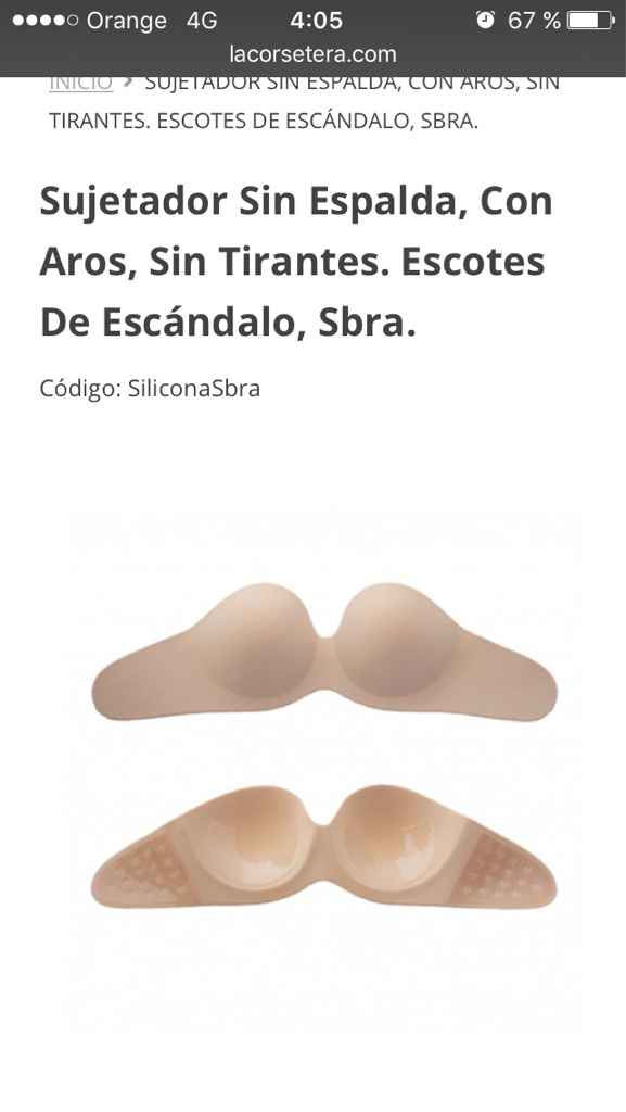Sujetador para espaldas descubiertas - 1