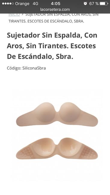 Sujetador para espaldas descubiertas - 1