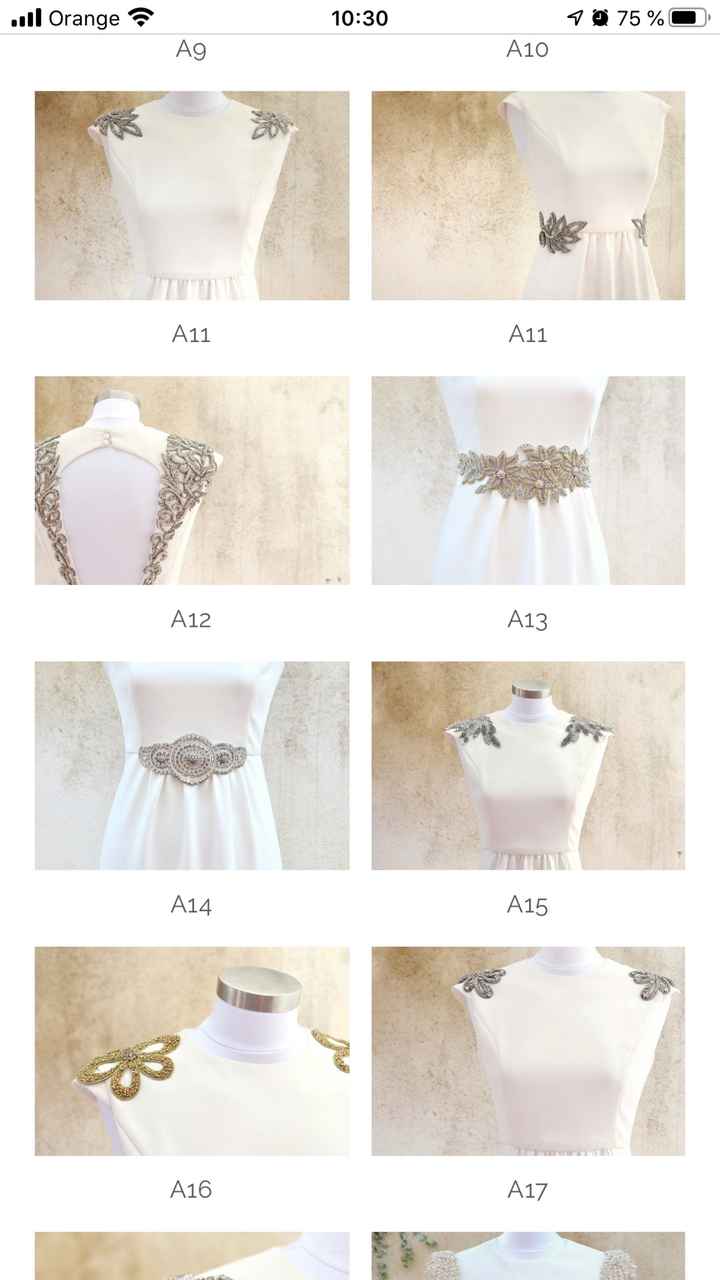 Apliques vestido novia - 1