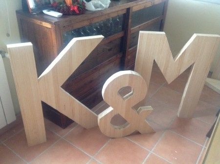Letras de madera