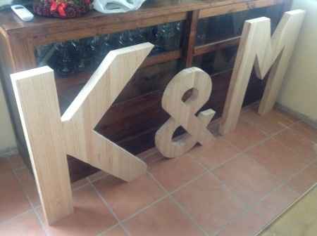 Letras de madera