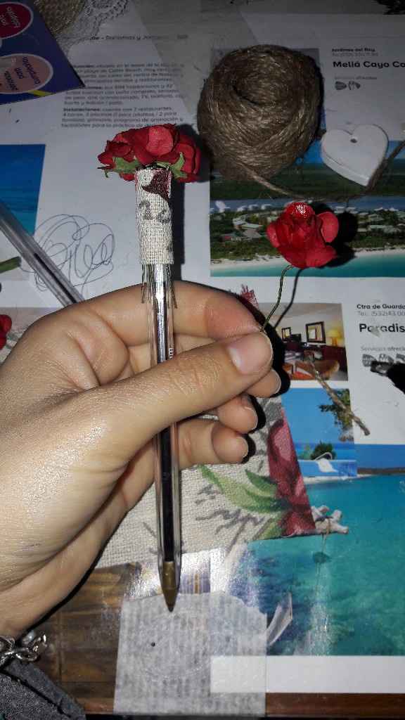 Libro de firmas, lapicero y bolis diseñados por mi😍 - 3