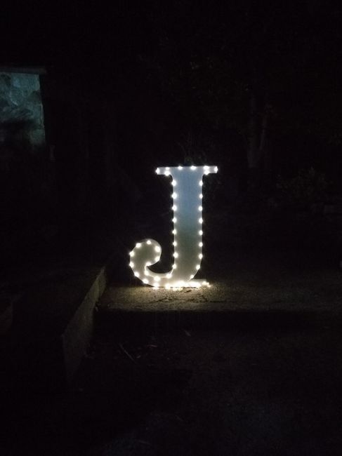 Letras en poliespan con bombillas led