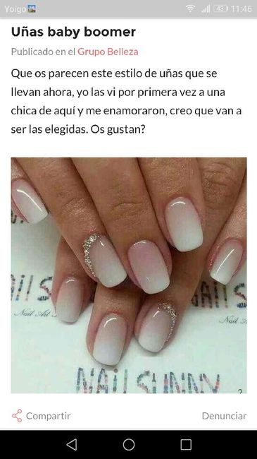  Uñas de novia, ¿frances o beige? - 1