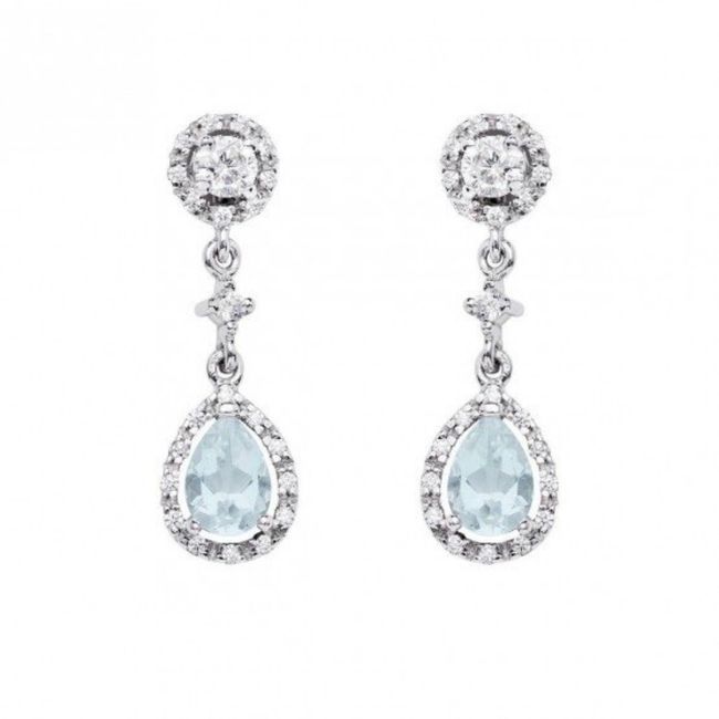 Pendientes con un toque azul 5