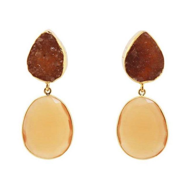 Pendientes con un toque naranja 2