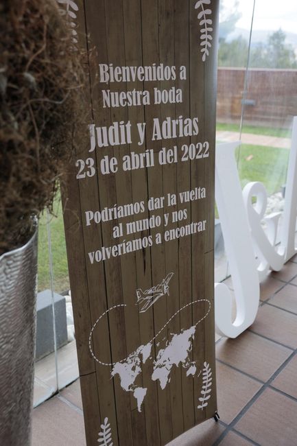 Nuestro banner de boda: Feliz boda 2