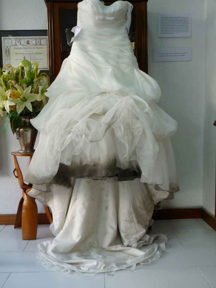 ¿Cómo acabó tu vestido tras la boda? - 1