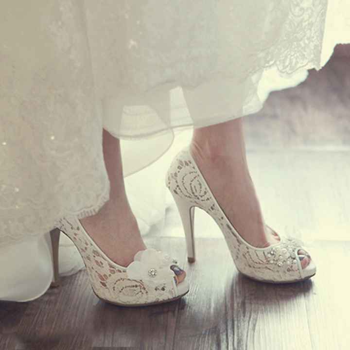 Inspiración: zapatos de novia de encaje - 4