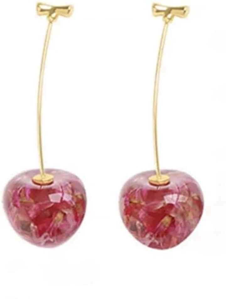 Pendientes con un toque rosa - 2