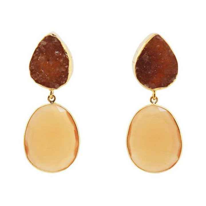 Pendientes con un toque naranja - 2