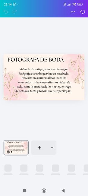 Duda sobre las fotos de la boda 5