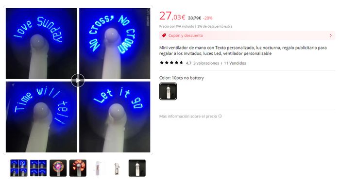 Ventiladores de mano eléctricos 4