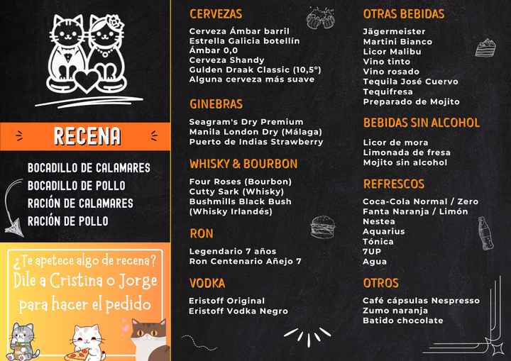 Cartelería barra libre y bebidas - 1