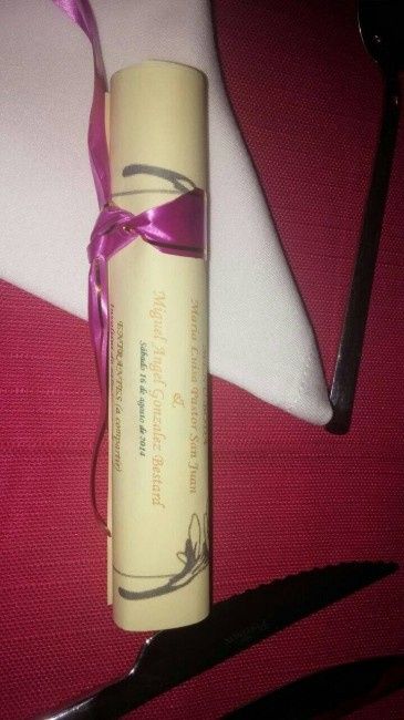 Lo del menu de boda