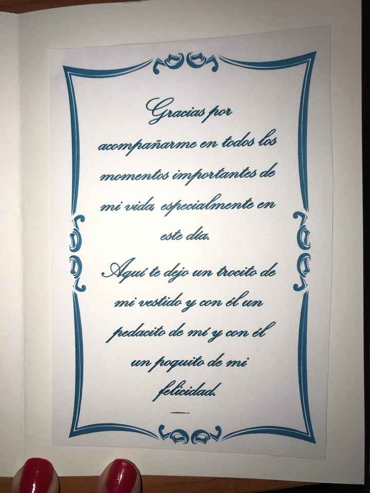 Regalo tela de mi vestido - 2
