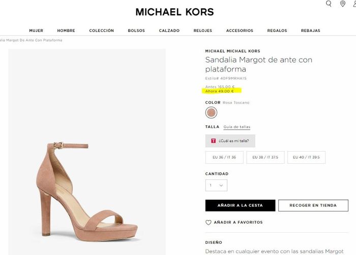 14) Michael Kors - Margot con plataforma