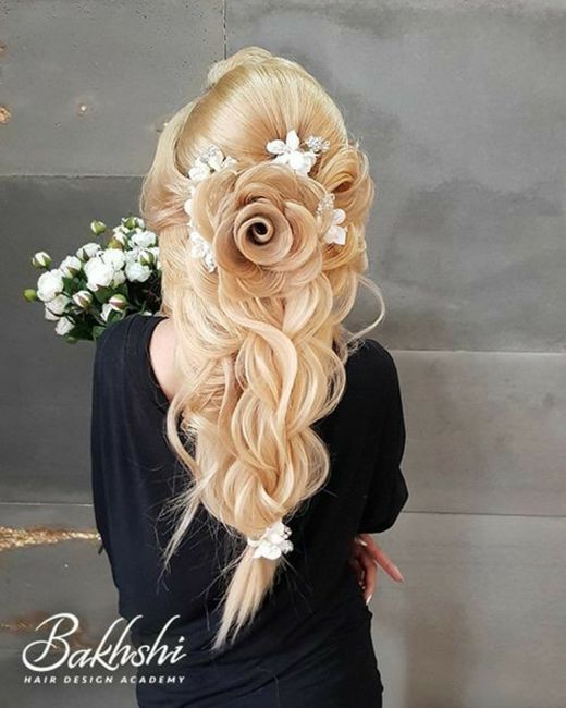 "Flores Peinadas" 🌸 Inspiración de boda 6