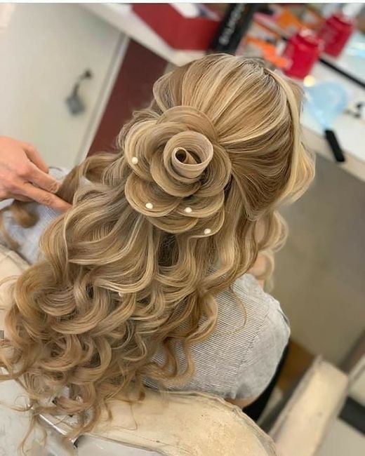 "Flores Peinadas" 🌸 Inspiración de boda 8
