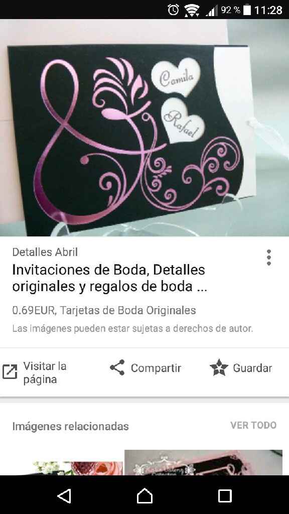 Invitación de boda - 1