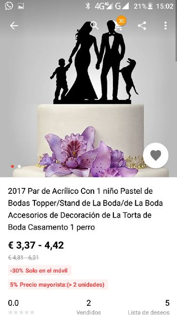  Muñeco tarta nupcial silueta - 1