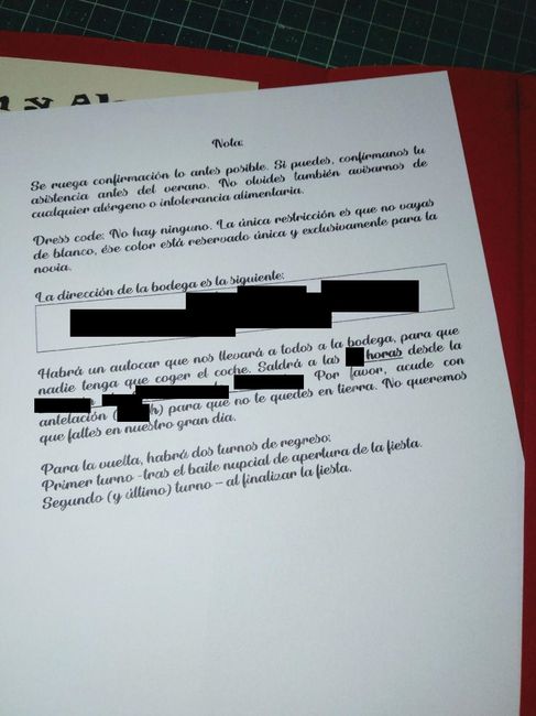 Las invitaciones por fin terminadas 2