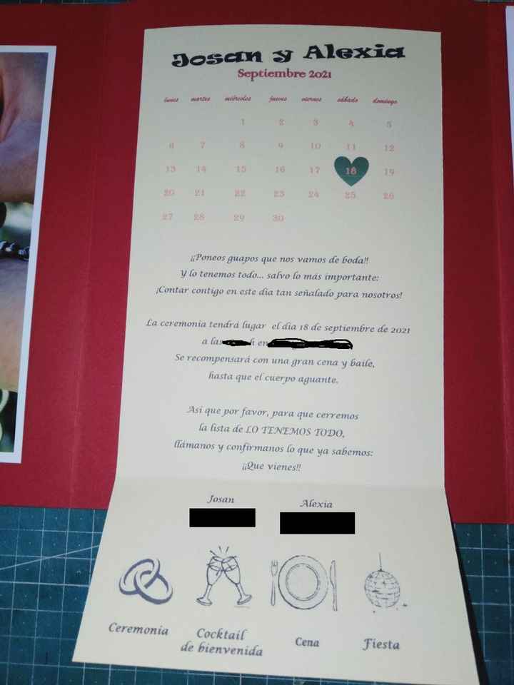 Las invitaciones por fin terminadas - 1