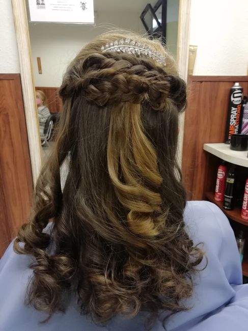 Nuestro peinado de la boda. 17