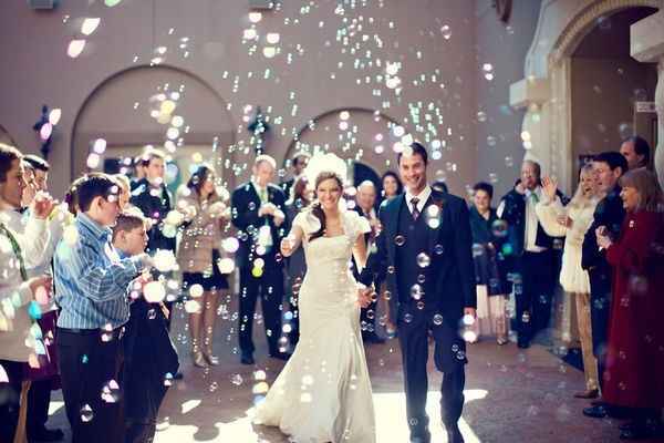 burbujas para salida novios