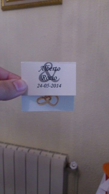 Tarjeta para pendientes