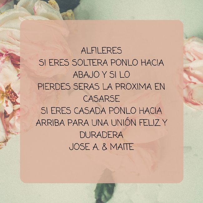 Etiquetas para alfileres. 1