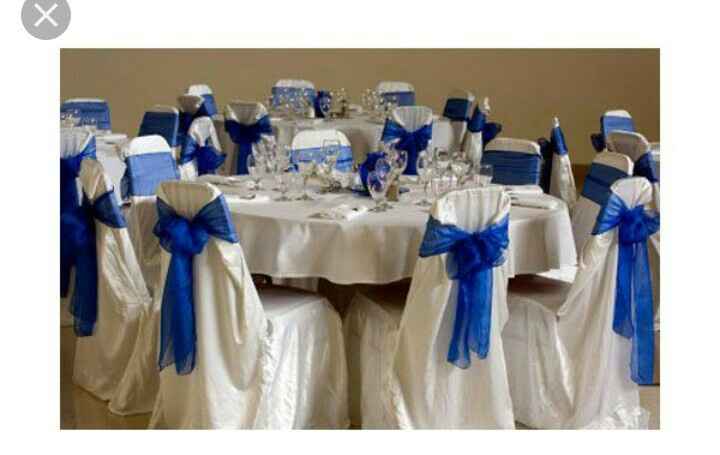 Decoracion banquetes azul!! - 1