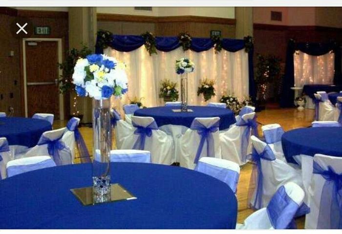 Decoracion banquetes azul!! - 3