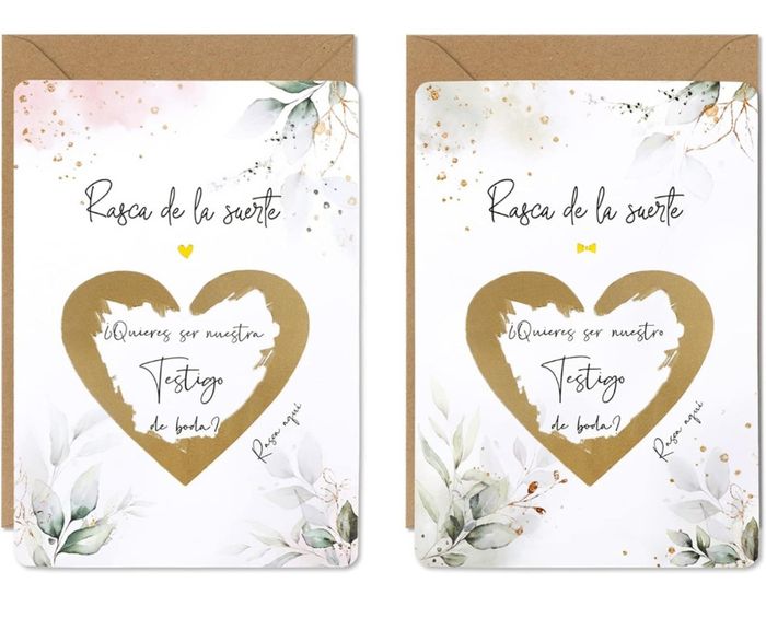Invitaciones y regalo a dama de honor / testigo 6