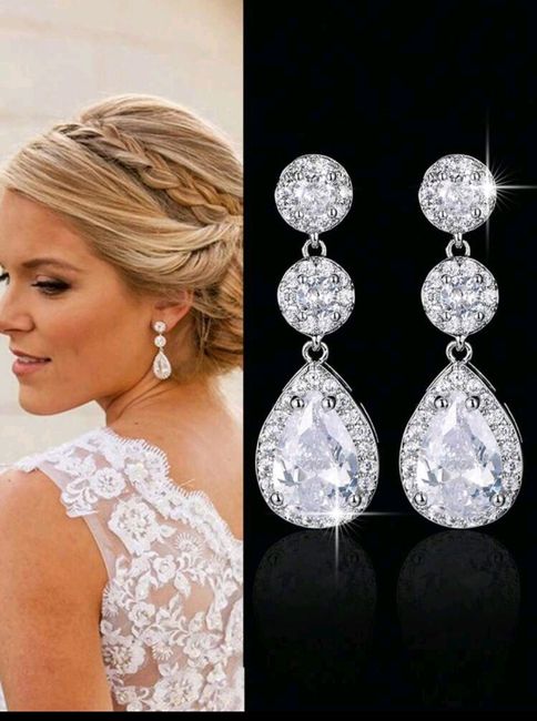 Pendientes plateados para novias, ¿cuál te gusta más? 1