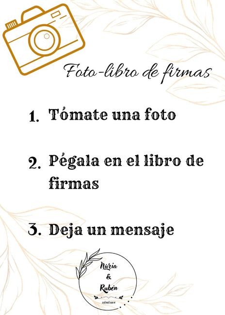 Libro de firmas y árbol de huellas 4