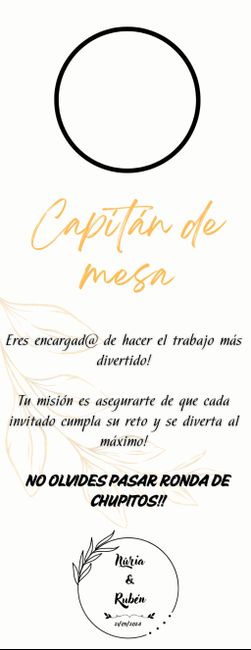 Carteles capitan de mesa - 1
