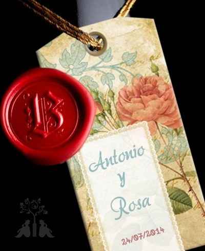 Etiquetas originales de boda