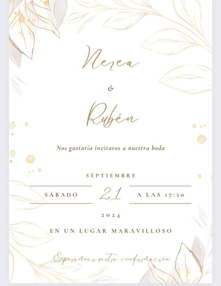 Save the date e invitaciones - 1