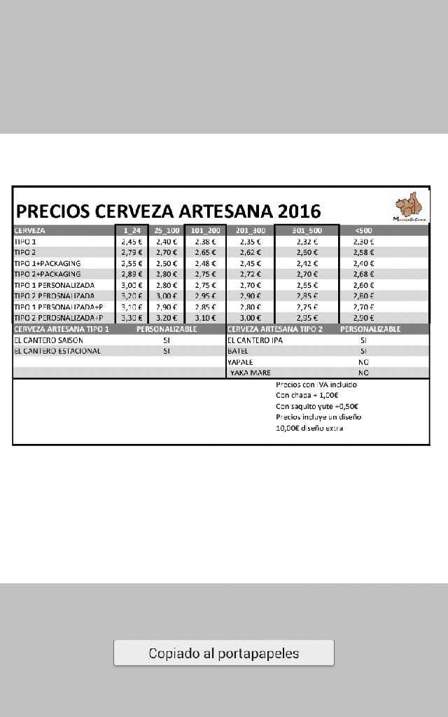 Cervezas como regalo de invitados - 1