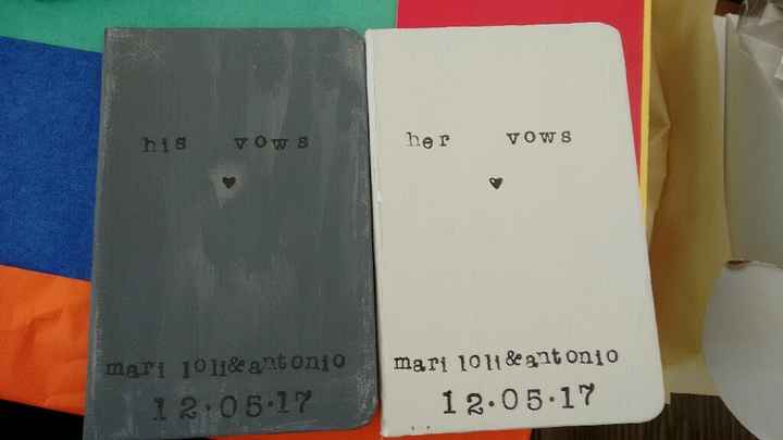 Mis libros para escribir los votos - 1